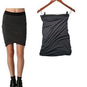 T by Alexander Wang Black Mini Skirt